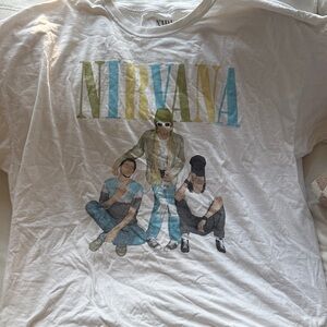 Forever 21 White Graphic Tee